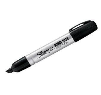 SHARPIE® KING SIZE PERMANENT MARKER BLACK 12/PKG