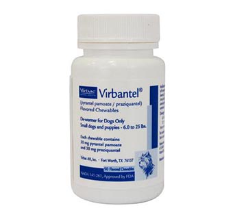 VIRBANTEL® FLAVORED CHEWABLES 30 MG 50/BOTTLE