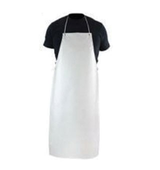 HYCAR DOUBLE COATED DAIRY APRON 35 IN X 45 IN WHITE MED