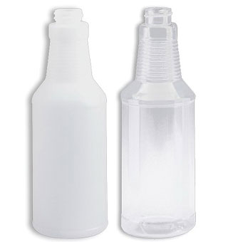 SPRAY BOTTLE WITHOUT HEAD NATURAL HDPE 32 OZ 1/PKG