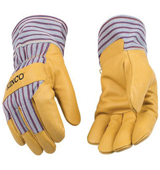 HEATKEEP® 1927 GUNN-CUT WORK GLOVES PIGSKIN PALM SAFETY CUFF L