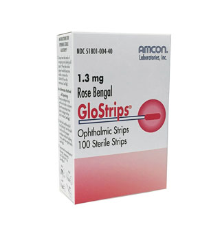 ROSE BENGAL GLOSTRIPS™ OPHTHALMIC STRIP POUCH 100/BX
