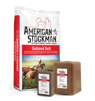 AMERICAN STOCKMAN® IODIZED SALT 97-99.7% 50 LB