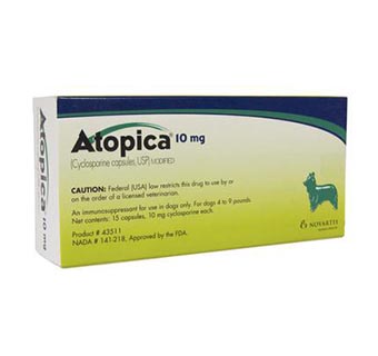 ATOPICA® CANINE GREEN (10 MG) 15 CAPSULES (RX)
