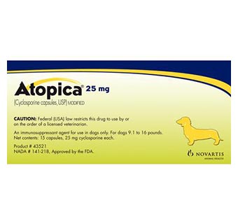 ATOPICA® CANINE 25 MG 15/PKG (RX)