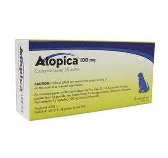 ATOPICA® CANINE BLUE (100 MG) 15 CAPSULES (RX)