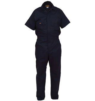 FIVE ROCK® T70090 POPLIN COVERALL SHORT SLEEVE RELAXED NAVY 2XL