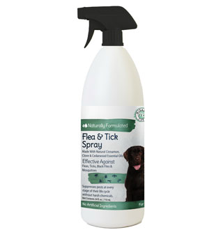 NATURAL FLEA AND TICK SPRAY FOR DOGS 24 OZ