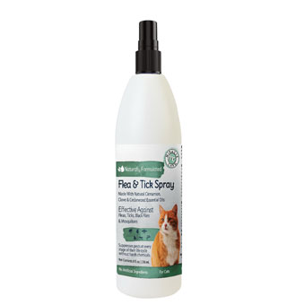 NATURAL FLEA AND TICK SPRAY FOR CATS 8 OZ