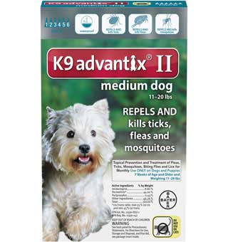 K9 ADVANTIX® II 11-20 LB – TEAL 6 PACK (AGENCY)