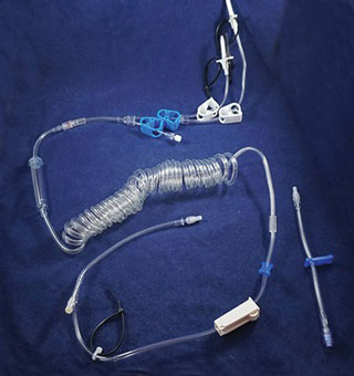 LARGE BORE IV ADMINISTRATION SET WITH COILED TUBING STERILE