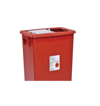 MONOJECT™ LARGE VOLUME CONTAINER 18 GAL RED PLASTIC 5/CS