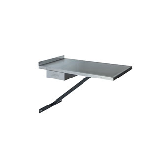 STATIONARY EXAM TABLE WALL MOUNT 44 IN H STAINLESS STEEL