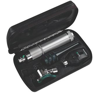 COAXIAL OPHTHALMOSCOPE & PNEUMATIC OTOSCOPE WITH HARD CASE