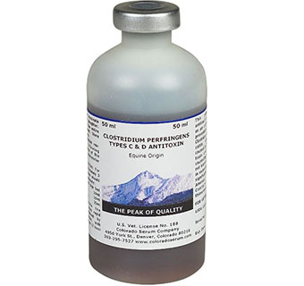 CLOSTRIDIUM PERFRINGENS TYPES C&D ANTITOXIN  - 50ML