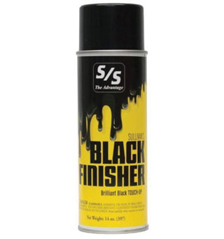 TOUCH UP PAINT 14 OZ AEROSOL CAN BLACK FINISHER
