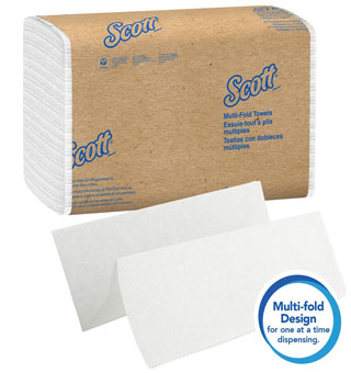 SCOTT® ESSENTIAL™ MULTI-FOLD PAPER TOWEL 9.4 IN L X 9.2 IN W 4000 SHEET/CS