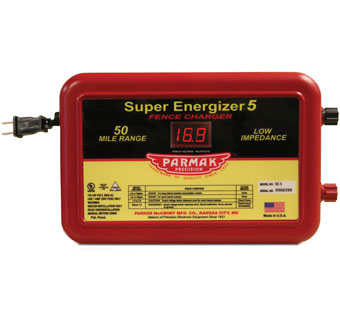 PARMAK PRECISION® SUPER ENERGIZER 5 FENCE CHARGER 110 V