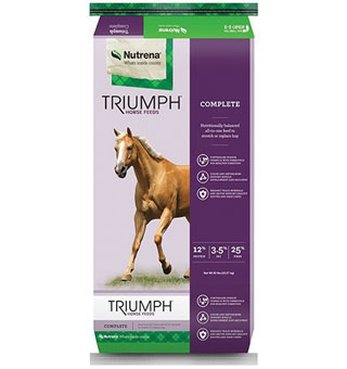 NUTRENA® TRIUMPH COMPLETE HORSE FEED 12% PROTEIN 50 LB