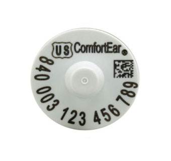 Z TAGS™ COMFORTEAR® HDX 840 HALF DUPLEX ELECTRONIC RFID TAG WHITE