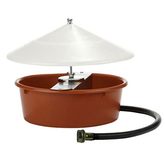 AUTOMATIC POULTRY WATERER WITH COVER - EACH