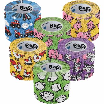 RAPZ EAZY TEAR® FUNNY FARM VARIETY PACK 2 IN X 5.5 YD 12/PKG