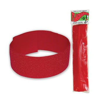 FABRIC FLAGBAND - RED - 10/PKG