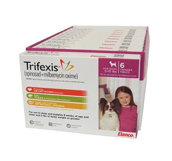 TRIFEXIS® 5-10 LB PINK 6 DOSES; 10 BOX/CARTON (RX)