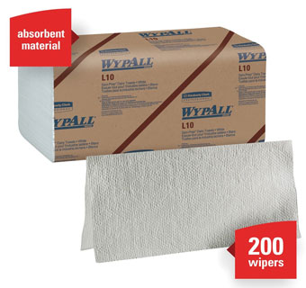 WYPALL® L10 SINGLE FOLD DAIRY TOWEL 10-1/2 IN L X 9.3 IN W 2400/CS