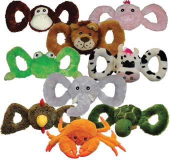JOLLY PETS® TUG-A-MAL DOG TOY MONKEY OXFORD/PLUSH MED 4-1/2 IN X 11 IN