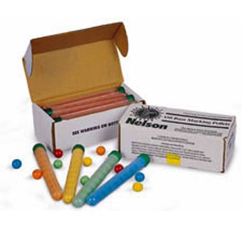 PELLET-MARK OIL BASE MARKING PELLETS GREEN 10 COUNT BOX