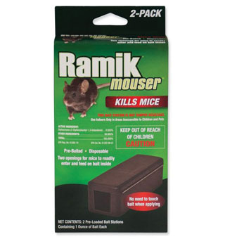 RAMIK® DISPOSABLE MOUSER BAIT STATION 2/CS