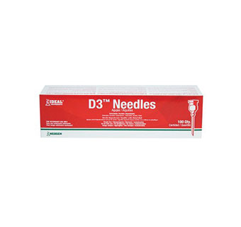 IDEAL® D3™ DETECTABLE NEEDLE 18 G 1/2 IN L 100/BX