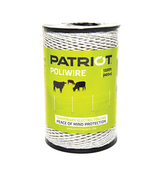 PATRIOT™ POLYWIRE STAINLESS STEEL 6 STRAND WHITE 1320 FT