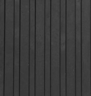 LITTLE GIANT® WIDE RIB ROLLED RUBBER MAT 49 FT L X 3.25 FT W