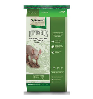 NUTRENA® COUNTRY FEEDS® GROWER FINISHER PIG FEED 16% PROTEIN 50 LB