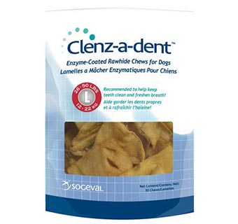 CLENZ-A-DENT™ RAWHIDE CHEWS LARGE 30 CT