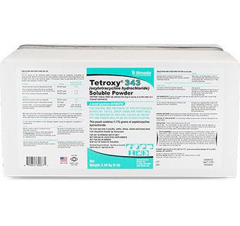 TETROXY® 343 (OXYTETRACYCLINE HYDROCHLORIDE) SOLUBLE POWDER 5 LB 1/PKG (RX)