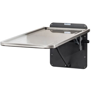 PENINSULA™ FOLD-UP EXAM TABLE WALL MOUNT 46 IN L STAINLESS STEEL