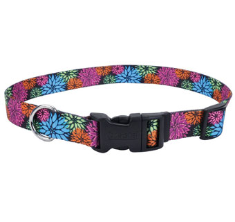 STYLES 06421 ADJ DOG COLLAR NYLON 10 - 14 IN X 5/8 IN WILDFLOWER