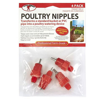 POULTRY NIPPLE - 4/PKG