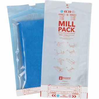 MILLPACK STERILIZATION POUCHES 7.5 IN X 13 IN 200/PKG