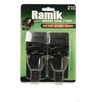 RAMIK® MOUSE SNAP TRAP 1-TOUCH 2/PKG