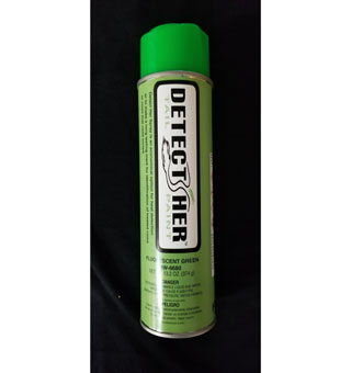 DETECT-HER™ UPRIGHT TIP TAIL PAINT SPRAY 500 ML FLUORESCENT GREEN