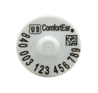 Z TAGS™ COMFORTEAR® HDX 840 HALF DUPLEX ELECTRONIC RFID TAG BLK/WHT 25/PKG