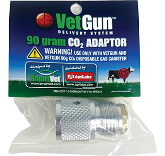 AGRILABS® VETGUN™ CO2 ADAPTER 90 G 1/PKG