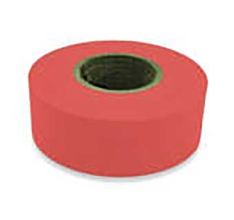 1EC FLAGGING TAPE 300 FT L X 1-3/6 IN W FLUORESCENT RED
