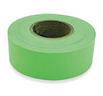 1EC FLAGGING TAPE 150 FT L X 1-3/6 IN W FLUORESCENT LIME