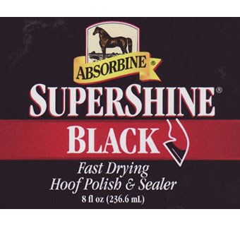 SUPERSHINE® HOOF POLISH AND SEALER - BLACK  - 8OZ - EACH
