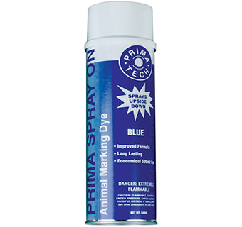 IDEAL® PRIMA® SPRAY-ON ANIMAL MARKING DYE BLUE 500 ML